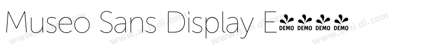 Museo Sans Display E字体转换